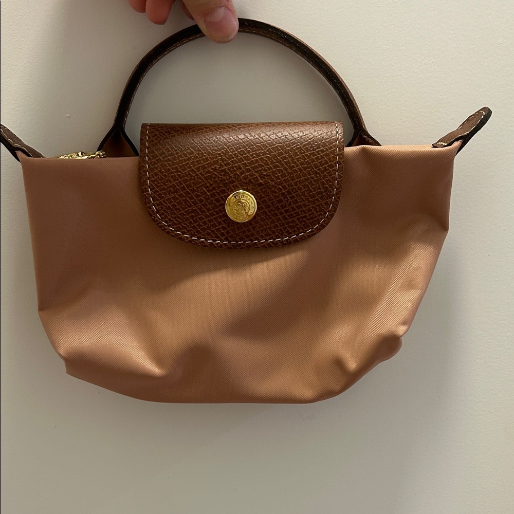 Longchamp Tan and Brown Mini Bag